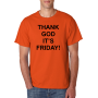 Marškinėliai Thank god it's Friday Marškinėliai Thank god it's Friday